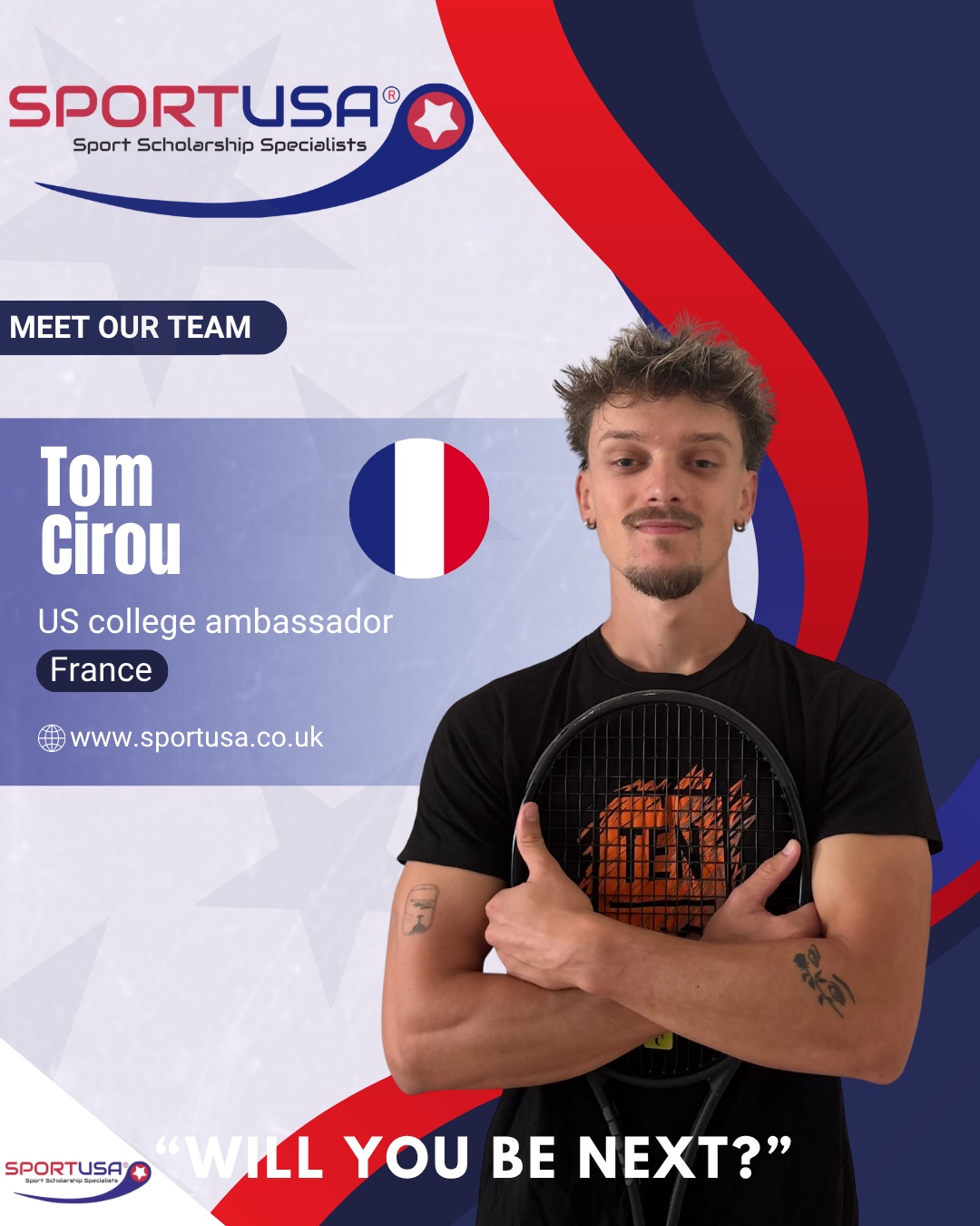Tom Cirou ambassadeur SportUSA